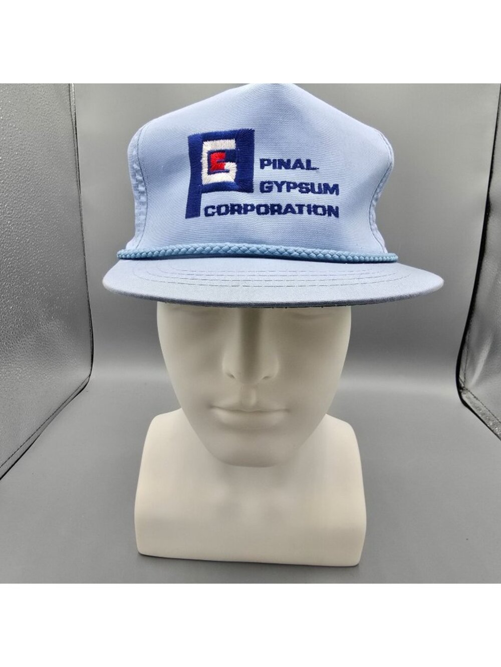 Vintage Pinal Gypsum Corporation Coolidge, AZ Blue Town Talk Five Panel Hat